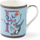 Spode Kit Kemp 12oz Mug, F Initial - Fine China Coffee Cup with Floral Alphabet Design, Custom Letter Mug for Unique Gift Giving - Personalized Kitchen Drinkware, Dishwasher Safe & Stylish by CozyNest Decor