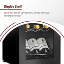 Wine Enthusiast 18-Bottle Dual Zone MAX Compressor Wine Cooler – Freestanding Beverage Refrigerator, Mini Fridge with Digital Touchscreen, Split Storage, Energy-Efficient Cooling, and LED Display by CozyNest Decor