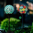 VCUTEKA Solar Garden Lights, Mosaic Solar Light Outdoor Waterproof LED Pathway Stake Light for Landscape Patio Yard Deck Walkway Decoration, 2 Pack by GreenHaven Gardens