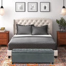 Joveco 47 Inch Storage Ottoman Bench,Tufted Fabric Storage Bench with Nailhead Trim for Bedroom (47”,Gray) by CozyNest Decor