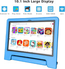 Kids Tablet, 10.1 Inch Tablet for Kids Android 14, 64GB Octa-Core, WiFi, Big Battery, Kids Space, Parental Control 1280 * 800 HD Display Children Tablets Blue by TinyTreasures Baby Boutique