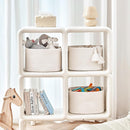 3 Pack Storage Basket for Cabinet and Toy Organization - 13"x9.8"x8.7" Baskets for Storage - Baby Toy Bin - Toy Storage Organizer - Ideal for Empty Gift Baskets to Fill-White by TinyTreasures Baby Boutique