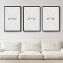 Large Framed Abstract Nature Landscape Wall Art for Living Room, Set of 3 Modern Canvas Prints Paintings Artwork for Walls, Green Lake Pictures for Hallway, Dining Room, Office Wall Decor 24x36 Inch by CozyNest Decor