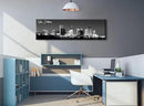 DJSYLIFE New Orlean Canvas Wall Art Decor City Skyline Pictures Poster Artwork Black and White Panorama Cityscape Painting for Bedroom Office Living Room Decoration Ready to Hang 13.8"X47.3" by CozyNest Decor