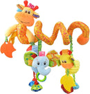 Jollybaby Crib Stroller Car Seat Toys for Baby 0-3-6-9-12 Months, Tummy Time Hanging Sensory Toys for Newborn with Music Box and Teether, Spiral Carseat Toy for Infant Boys Girls Gifts (Giraffe) by TinyTreasures Baby Boutique