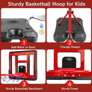 Kids Basketball Hoop Adjustable Height 3.5FT-6.2FT, Indoor Outdoor Toddler Basketball Hoop with LED Scoreboard, Boys Basketball Toy for 3 4 5 6 7 8 Years Gift, Portable Basketball Goals Sport Game by TinyTreasures Baby Boutique