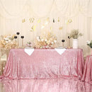 SquarePie Sequin Tablecloth 60 x 120 Inch Fuchsia Pink Sparkly Table Linen for Wedding Party by CozyNest Decor