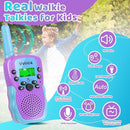 Vvinca Rechargeable Walkie Talkies for Kids 4 Pack, 5-7 Year Old Boy Toys Long Range 22 Channels 2 Way Kids Walkie Talkie with Flashlight for Camping Hiking Indoor Outdoor 3 4 5 6-12 Girl Boy Gift by TinyTreasures Baby Boutique