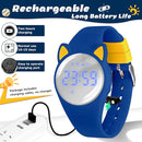 Kids Watches for Girls Boys Digital Sport Watch with Step Counter Pedometer Vibration Alarm Clock, No App Waterproof Fitness Tracker Kids Watch Boys Girls Teens Students Ages 5-16 by TinyTreasures Baby Boutique
