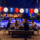 25FT Red White Blue Lantern String Lights Plug in, Large Lantern 4th of July Decor Lights with 10 G40 LED Bulbs, Chinese Hanging Outdoor Patio Lanterns for Independence Day Memorial Patriotic Party by GreenHaven Gardens