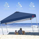 MASTERCANOPY Durable Pop-up Canopy Tent with 1 Sidewall (8'x8',Navy Blue)