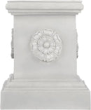 Design Toscano CL5193 English Rosette Sculptural Garden Plinth Base Statuary Pedestal, Grande, antique stone by GreenHaven Gardens