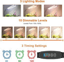 4 Heads Grow Lights for Indoor Plants, Full Spectrum LED Plant Lamps with Clips and 120 inch Cables for Seeding Growing(with Adapter) by GreenHaven Gardens