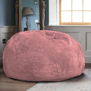 2 Pcs Classic Bean Bag Chair, with Faux Rabbit Fur Cover for Teens and Kids, Memory Foam Bean Bag Chairs, Ultra Soft Faux Fur Fabric, 2.5 feet Round Fluffy Bean Bag Sofa by TinyTreasures Baby Boutique