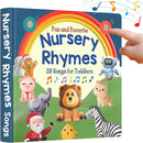 LEARNING BUGS Fun Favorite Nursery Rhymes – Sing Along with 28 Nursery Rhymes, Musical Books for Toddlers, 28-Button Music Book, Musical Toys for Toddlers 1-3 by TinyTreasures Baby Boutique