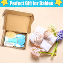 Baby Hair Brush and Comb Set, 4Pcs Baby Soft Bristles Hairbrush Cradle Cap Brush Hair Comb for Newborns Toddlers Boys Girls (Blue) by TinyTreasures Baby Boutique