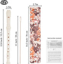 Recorder Instrument for Beginner Kids Adults,8-Hole Soprano Descant Recorder Music Flute with with Cleaning Rod & Leather Case For School Student Home Entertainment(2-Dense Dog) by TinyTreasures Baby Boutique