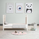 Byrd & Blume Round Baby Play Mat, Organic Cotton Soft Padded Nursery Floor Mat, Safe Hypoallergenic Baby Mat, Reversible, Foldable, Portable Infant Tummy Time Mat Fits Tents & Playpens (40"x40") Pink by TinyTreasures Baby Boutique