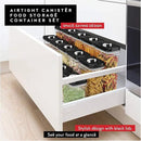 DWËLLZA KITCHEN Airtight Food Storage Containers with Lids – 6 Piece Set Air Tight Kitchen Storage Containers for Pantry Organization and Storage - Clear Plastic BPA-Free - Keeps Food Fresh & Dry by CozyNest Decor