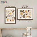 VCK 24x36 Brown Poster Frame 3 Pack, Wood Picture Frame with Exclusive Wood Grain, Wall Mounting Hanging by CozyNest Decor