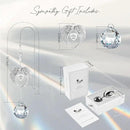Sympathy Gift Modern Grief Gift for Lose of Loved Ones, Memorial Suncatcher with 40mm Crystal Ball, Sorry for Your Lose Rainbow Maker, Bereavement Gift Idea Angel Wings Design, Clear by GreenHaven Gardens