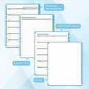 Monthly Planner 2025-2026 - JUL 2025 - DEC 2026 Planner/Calendar, 18 Monthly, with Colorful Tabs, Planner for Daily Organizing - Waterproof Cover (8" x10", Notes Pages, Light Blue) by TinyTreasures Baby Boutique