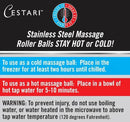 Massage Ball Hot Cold Roller Ball - Relieve Muscle Pain Fast - Stainless Steel Gel Balls for Heat or Ice Therapy-Feet Pain-Plantar Fasciitis-Back Ache-Myofascial Release–Deep Tissue Trigger Points by CozyNest Decor