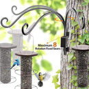 AJART Bird Feeder Hanger of Swivel Hanging Plant Bracket for Outdoor(Black) More Suitable for Outside birdhouses Plant Hooks (16"-2PCs) by GreenHaven Gardens