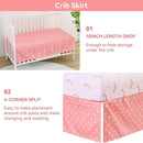 Viviland 3 Pieces Baby Bedding Set for Boy Girls, Baby Bedding Set for Newborn, Infant & Toddler - Rainbow by TinyTreasures Baby Boutique