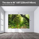 Forest Landscape Wall murals Woodland Tree Peel and Stick Wallpaper for Bedroom Living Room - 58"x86" by CozyNest Decor