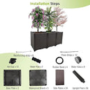 Raised Garden Bed Large Planters for Outdoor Plants Deepened Plant pots Planter Box Elevated Garden Patio Balcony Deck to Planting Flowers Vegetables Tomato and Herbs by GreenHaven Gardens