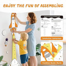 Personalized Name Height Chart for Kids, Cute Rocket Wooden Growth Chart for Kids, Wall Height Chart for Children, Cute Wall Ruler for Kids, Track Height Measurement, Easy to Install by CozyNest Decor