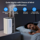 Cool Mist Humidifiers for Bedroom and Plants & Baby, Top Fill 5L Large Room Smart Humidifier for Home Nursery, 28 dB Quiet 50H Runtime Bedroom humidifier with Essential Oils by TinyTreasures Baby Boutique