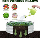 BPS Metal Raised Garden Bed, 2-Pack 2.5FT Diameter Galvanized Planter Raised Garden Boxes for Flower Planters, Vegetables Herb by GreenHaven Gardens