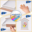 Exclusive House Shaped Family Handprint Kit; Unique DIY Keepsake, Complete Set, Meaningful Gift for Home Decor, Family Craft & Memory Making (House Shape) by TinyTreasures Baby Boutique