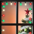 C7 Christmas String Lights, 25Ft Outdoor Decorations With 27 LED Red White and Green Shatterproof Bulbs, Hanging Patio Lights for Tree Backyard Holiday Party Decor by GreenHaven Gardens