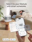 Dreo Smart Humidifiers for Bedroom, Top Fill 4L Cool Mist Humidifier with Nightlight, 36H Runtime, Touch/APP/Voice Control, Quiet Ultrasonic Humidifiers for Large Room, Home, Baby, Plants, Office by TinyTreasures Baby Boutique
