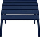 WestinTrends Outdoor Ottoman, Patio Adirondack Ottoman Foot Rest, All Weather Poly Lumber Folding Foot Stool for Adirondack Chair, Widely Used for Outside Porch Pool Lawn Backyard, Navy Blue by CozyNest Decor