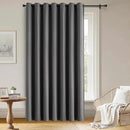 Blackout Curtains Custom Size for Bedroom 1 Panel, Thermal Insulated Blackout Curtains, Solid Grommet Privacy Room Darkening Drapes for Living Room Window (Customsize, Light Grey) by CozyNest Decor