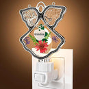 KY&BOSAM Night Light Grandma Stained Glass Angel Night Lights Plug Into Wall with Real Flower in Glass and Metal Charm Night Light for Nursery Bedroom Bathroom Accent Lite Elegant Home Decoration by GreenHaven Gardens