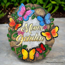 Elegant Resin Stepping Stone, Outdoor Garden Pathway Decoration (Garden with Butterflies Stepping Stone, 9.5" Decorative Outdoor Decoration) by GreenHaven Gardens