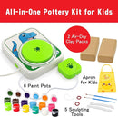 Pottery Wheel for Kids, Ceramic Art Pottery Painting Kit for Kids Ages 3-12 by TinyTreasures Baby Boutique