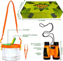 Bug Hunting Kit, Vest, Hat, Binoculars, Lg. Net, Bug Container, Whistle, Flashlight, Magnifier, Thermostat, Compass, Tweezers by TinyTreasures Baby Boutique