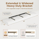 White Floating Shelves 48 Inch Long, 12 Inch Deep Floating Shelves for Wall, 48 x 12 Large Wall Shelves for Home Storage & Display, 2" Thicked Floating Shelf for Bedroom, Living Room, 1 Pack by CozyNest Decor