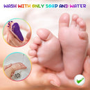 75ml Purple Baby Hand and Footprint Ink Kit, Baby Handprint Footprint Paint for Newborn Keepsake, Dog Cat Paw Print Kit, Washable, Non Toxic Acid-Free, Safe Gentle for Ideal New Mom Gifts by TinyTreasures Baby Boutique