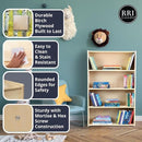 7" H Wooden Stackable Feeding Chair with Removable Tray and 3 Point Harness, Suitable for 12-18 Months Babies Dining & Studying Needs [Fully Assembled] by TinyTreasures Baby Boutique
