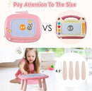 Smasiagon Toddler Toys Age 1-2 Year Old Boys Girls, Magnetic Drawing Doodle Board Pad Educational Learning Toys for 1 2 3 Year Old Boys Girls Gifts Birthday Party (Soft Pink) by TinyTreasures Baby Boutique