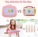 Smasiagon Toddler Toys Age 1-2, Magnetic Drawing Board, Early Learning Doodle Board Writing Painting Sketch Pad, Birthday Christmas Day Gifts for 1 2 3 Year Old (Pink) by TinyTreasures Baby Boutique