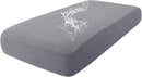 hyha Waterproof Couch Cushion Covers for Pets, Non Slip Sofa Seat Cover for Dogs Washable, Soft Thick Stretch Jacquard Fabric, Sofa Slipcovers with Elastic Bottom (1 Piece for Medium, Middle Grey) by CozyNest Decor