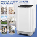 Nictemaw Portable Washing Machine 17.8Lbs Capacity Portable Washer with Drain Pump 2.4Cu.ft Full-Automatic Compact Washer with 10 Programs 8 Water Level for Home, Apartment, RV, Dorms by CozyNest Decor
